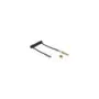 Delock Spiralkabel Verlängerung 3.5 mm 3 Pin Klinkenstecker zu Klinkenbuchse mit 6.35 mm Schraubadapter 1 m