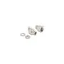 Delock Steckverbinder DC 5.5 x 2.5 mm Buchse zum Einbau Lötversion gewinkelt - Sechskant 20 V 10 A