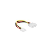 Delock Stromkabel 4 Pin Stecker to 4 Pin Floppy Buchse 15 cm
