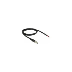 Delock Stromversorgungskabel DC 5.5 x 2.5 x 9.5 mm verschraubbar zu offenen Kabelenden 95 cm