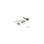 Delock Stromversorgungskabel SATA 15 Pin Stecker zu 4 x 2 Pin Lüfter (12 V 7 V 5 V) 20 cm