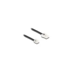 Delock Telefonkabel RJ45 Stecker zu RJ11 Stecker schwarz 1 m