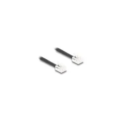 Delock Telefonkabel Spiralkabel RJ11 Stecker zu RJ11 Stecker schwarz 1 m