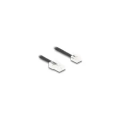 Delock Telefonkabel Spiralkabel RJ11 Stecker zu RJ45 Stecker schwarz 3 m