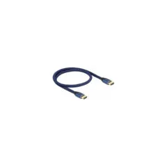 Delock Ultra High Speed HDMI Kabel 48 Gbps 8K 60 Hz blau 0.5 m zertifiziert