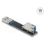 Delock USB 10 Gbps Adapter USB Typ-A Buchse zu Stecker gedreht 90° oben