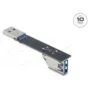Delock USB 10 Gbps Adapter USB Typ-A Buchse zu Stecker gedreht 90° unten