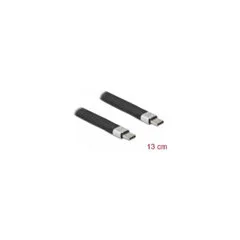 Delock USB 10 Gbps FPC Flachbandkabel USB Type-CTM zu USB Type-CTM 13 cm PD 5 A E-Marker