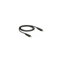 Delock USB 10 Gbps Kabel USB Type-CTM zu USB Type-CTM 1 m PD 5 A E-Marker