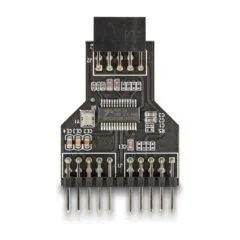 Delock USB 2.0 Hub 9 Pin Pfostenbuchse zu 2 x 9 Pin Pfostenstecker