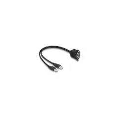 DELOCK USB 2.0 Kabel 2x USB Typ-A Stecker zu 2x USB Typ-A Bu