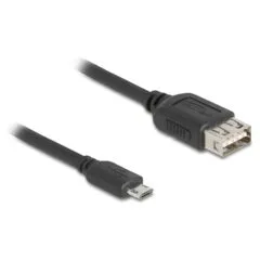 Delock USB 2.0 Kabel EASY USB Typ Micro-B Stecker zu EASY USB Typ-A Buchse 2 m