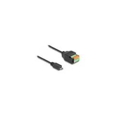 DELOCK USB 2.0 Kabel Typ Micro-B St to Terminalblock Adapter
