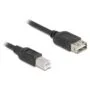 Delock USB 2.0 Kabel USB Typ-B Stecker zu EASY USB Typ-A Buchse 1 m