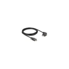 DELOCK USB 2.0 Kabel USB Type-C Stecker mit Schrauben zu USB Type-C Stecker mit Schrauben gewinkelt links rechts PD 3...