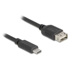 Delock USB 2.0 Kabel USB Type-C Stecker zu EASY USB Typ-A Buchse 1 m