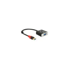 DeLOCK USB 3.0 Type-A male to VGA female - externer Videoadapter - Schwarz