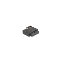 Delock USB 5 Gbps Adapter Pfostenbuchse zu intern Typ-E Key A Buchse gewinkelt mit Gehäuse