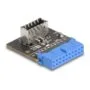 DELOCK USB 5 Gbps Adapter Pfostenbuchse zu intern USB Typ-E Key A Buchse gewinkelt