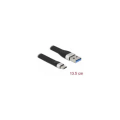 Delock USB 5 Gbps FPC Flachbandkabel USB Typ-A zu USB Type-CTM 13.5 cm PD 3 A
