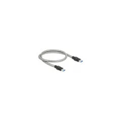 Delock USB 5 Gbps Kabel Typ-A Stecker zu Typ-A Stecker mit Metallmantel 0.5 m