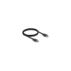Delock USB 5 Gbps Kabel Typ-A Stecker zu Typ-A Stecker mit Schraubenabstand 22 mm 1 m schwarz