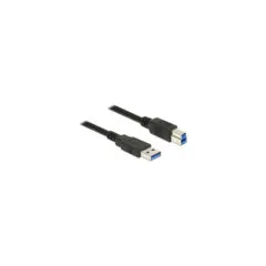 Delock USB 5 Gbps Kabel Typ-A Stecker zu Typ-B Stecker 1 m schwarz