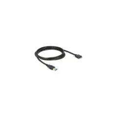 Delock USB 5 Gbps Kabel Typ-A Stecker zu USB 5 Gbps Typ Micro-B Stecker mit Schrauben 2 m
