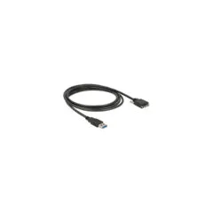 Delock USB 5 Gbps Kabel Typ-A Stecker zu USB 5 Gbps Typ Micro-B Stecker mit Schrauben 3 m