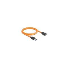 DELOCK USB 5 Gbps Kabel USB Typ-A Stecker zu USB Typ-A Buchse fur Tethered Shooting 1m orange
