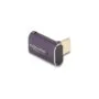 Delock USB Adapter 40 Gbps USB Type-CTM PD 3.1 240 W Stecker zu Buchse gewinkelt 8K 60 Hz Metall