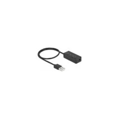 Delock USB Headset und Mikrofon Adapter mit 2 x 3.5 mm Klinkenbuchse für Windows und Mac OS