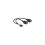 Delock USB Kabel Pin Header Buchse to 2 x USB 2.0 Typ-A Buchse 20 cm