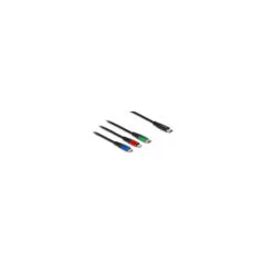 Delock USB Ladekabel 3 in 1 Typ-A zu 2 x LightningTM USB Type-CTM 30 cm