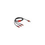 Delock USB Ladekabel 3 in 1 Typ-A zu LightningTM 2 x USB Type-CTM 1 m schwarz rot