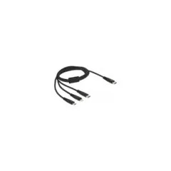 Delock USB Ladekabel 3 in 1 USB Type-CTM zu LightningTM Micro USB USB Type-CTM 1 m