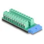 Delock USB Pfostenbuchse zu Terminalblock Adapter 20 Pin