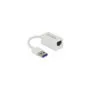 Delock USB Typ-A Netzwerk Adapter Gigabit LAN 1 x RJ45 kompakt weiß