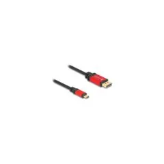 DELOCK ?USB Type-C zu DisplayPort Kabel DP Alt Mode 8K 30 Hz mit HDR Funktion 2m rot