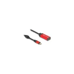 DELOCK USB Type-C zu HDMI Adapter DP Alt Mode 8K 60 Hz mit HDR Funktion rot