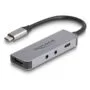 Delock USB Type-CTM Adapter zu HDMI 4K 60 Hz und Headset und Mikrofonschluss + USB Type-CTM PD 95 W