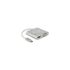 Delock USB Type-CTM Splitter (DP Alt Mode) to 1 x HDMI + 1 x VGA out