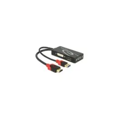 DeLock Videokonverter - HDMI - DVI. DisplayPort. VGA Black
