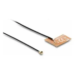 Delock WiFi 2,4 GHz Antenne I-PEX Inc., MHF® I Stecker 2 - 3 dBi omnidirektional mit Anschlusskabel 1.13 15 cm FPC in...