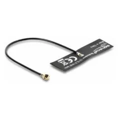 Delock WiFi 6 Antenne I-PEX Inc., MHF® I Stecker 4,5 - 5,0 dBi omnidirektional mit Anschlusskabel 1.13 10 cm FPC inte...