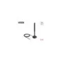 Delock WiFi 6 Antenne RP-SMA Stecker 3 dBi omnidirektional mit Anschlusskabel RG-174 3 m mit Kippgelenk mit magnetisc...