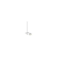 Delock WiFi 6 Doppelantenne 2 x I-PEX Inc.. MHF® I Stecker 2 - 5 dBi 17 cm omnidirektional mit Kippgelenk weiß