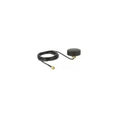 DELOCK WLAN 802.11 b g n Antenne RP-SMA Stecker 2dBi starr omnidirektional mit Anschlusskabel RG-174 1.5m outdoor sch...