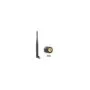 DELOCK WLAN Antenne 802.11 ac a b g n SMA 5 dBi omnidirektional Gelenk schwarz