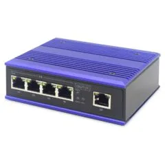 DIGITUS 4-Port Fast Industrie Switch Unmanaged + 1 RJ45 Uplink